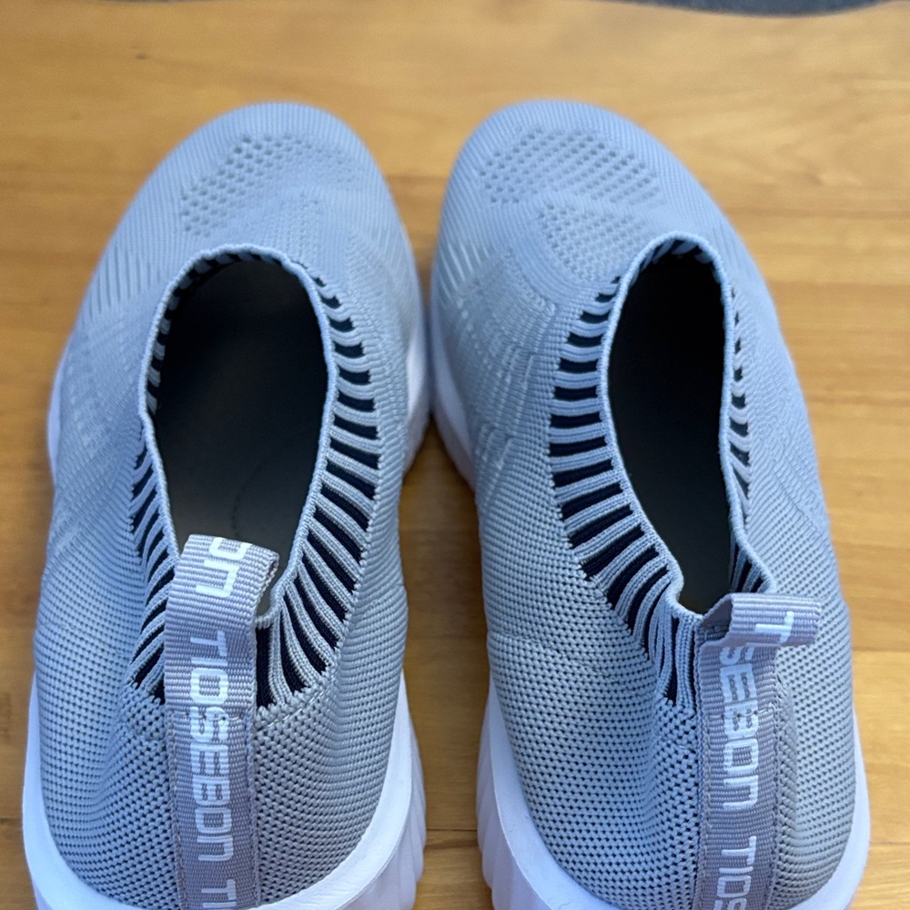 TIOSEBON Women's Athletic Walking Shoes Sock Sneakers Slip On Mesh Gray EU 43 - Picture 5 of 10